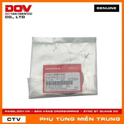 BỘ XÉC MĂNG CỐT 1 (0.25) HONDA CHÍNH HÃNG (MÃ: 13021KWN900) — 13021KWN900