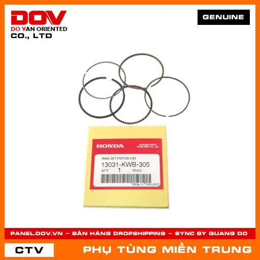 BỘ XÉC MĂNG CỐT 2 (0.50) HONDA CHÍNH HÃNG (MÃ: 13031KWB305) — 13031KWB305