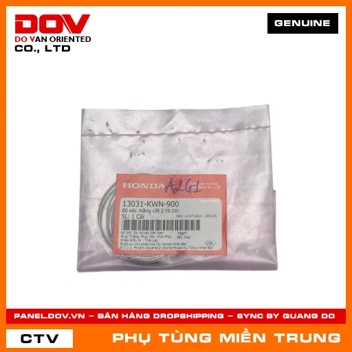 BỘ XÉC MĂNG CỐT 2 (0.50) HONDA CHÍNH HÃNG (MÃ: 13031KWN900) — 13031KWN900