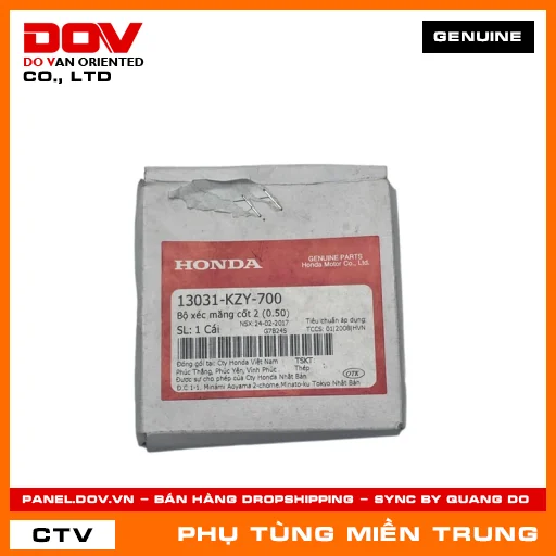 BỘ XÉC MĂNG CỐT 2 (0.50) HONDA CHÍNH HÃNG (MÃ: 13031KZY700) — 13031KZY700