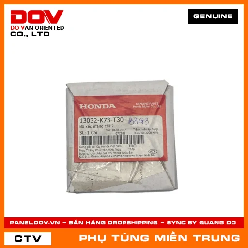 BỘ XÉC MĂNG CỐT 2 HONDA CHÍNH HÃNG (MÃ: 13032K73T30) — 13032K73T30