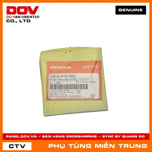 BỘ XÉC MĂNG CỐT 2 (0.50) HONDA CHÍNH HÃNG (MÃ: 13032KYZ900) — 13032KYZ900