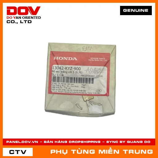 BỘ XÉC MĂNG CỐT 3 (0.75) HONDA CHÍNH HÃNG (MÃ: 13042KYZ900) — 13042KYZ900