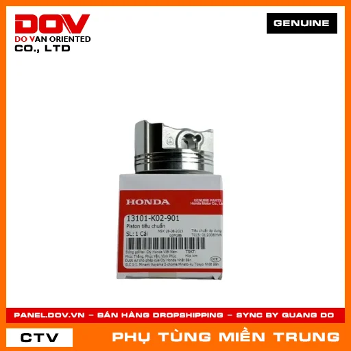 PISTON TIÊU CHUẨN HONDA CHÍNH HÃNG (MÃ: 13101K02901) — 13101K02901