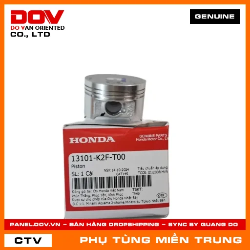 PISTON HONDA CHÍNH HÃNG (MÃ: 13101K2FT00) — 13101K2FT00