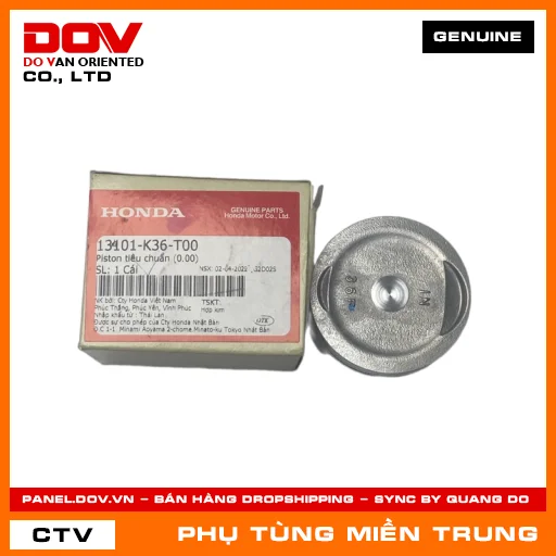 PISTON TIÊU CHUẨN (0.00) HONDA CHÍNH HÃNG (MÃ: 13101K36T00) — 13101K36T00