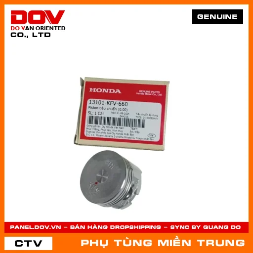 PISTON TIÊU CHUẨN (0.00) HONDA CHÍNH HÃNG (MÃ: 13101KFV660) — 13101KFV660