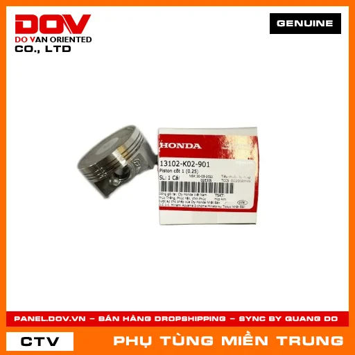 PISTON CỐT 1 (0.25) HONDA CHÍNH HÃNG (MÃ: 13102K02901) — 13102K02901
