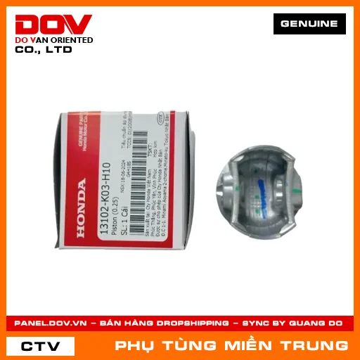 PISTON (0.25) HONDA CHÍNH HÃNG (MÃ: 13102K03H10) — 13102K03H10