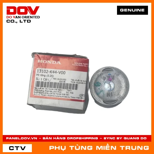 PISTON (0.25) HONDA CHÍNH HÃNG (MÃ: 13102K44V00) — 13102K44V00