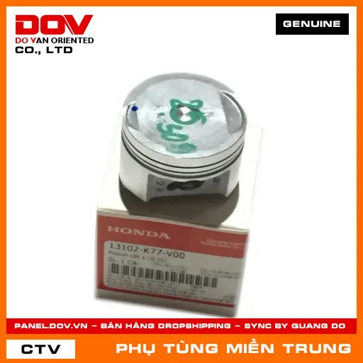 PISTON CỐT 1 (0.25) HONDA CHÍNH HÃNG (MÃ: 13102K77V00) — 13102K77V00