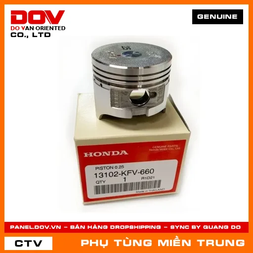 PISTON CỐT 1 (0.25) HONDA CHÍNH HÃNG (MÃ: 13102KFV660) — 13102KFV660