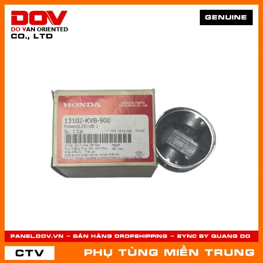 PISTON(0.25) CỐT 1 HONDA CHÍNH HÃNG (MÃ: 13102KVB900) — 13102KVB900