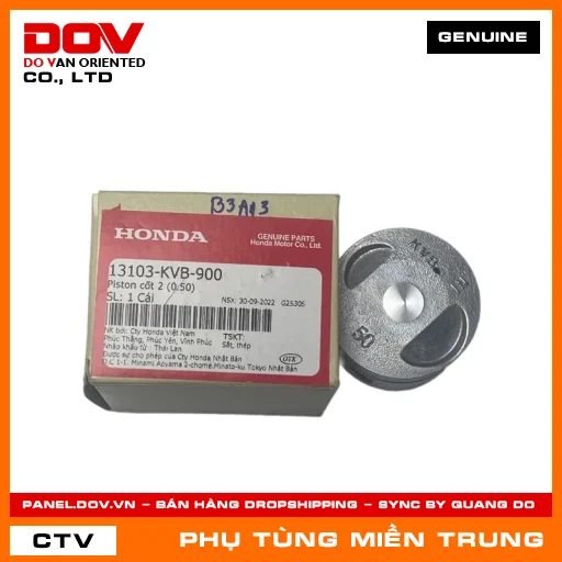 PISTON CỐT 2 (0.50) HONDA CHÍNH HÃNG (MÃ: 13103KVB900) — 13103KVB900
