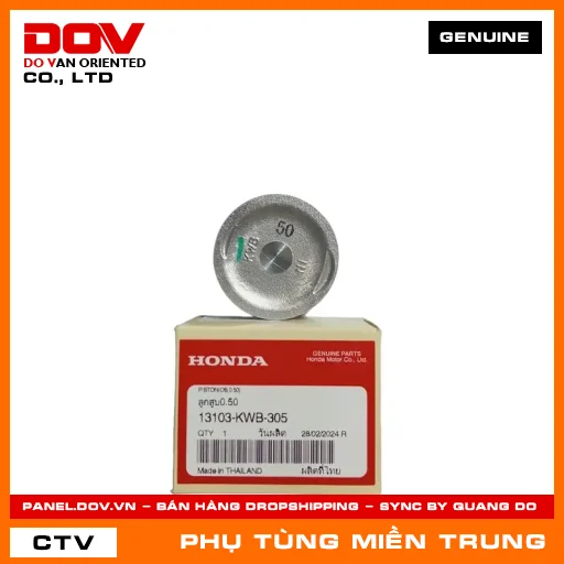 PISTON CỐT 2 (0.50) HONDA CHÍNH HÃNG (MÃ: 13103KWB305) — 13103KWB305