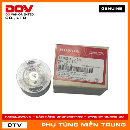 PISTON CỐT 2 (0.50) HONDA CHÍNH HÃNG (MÃ: 13103KZL930) — 13103KZL930