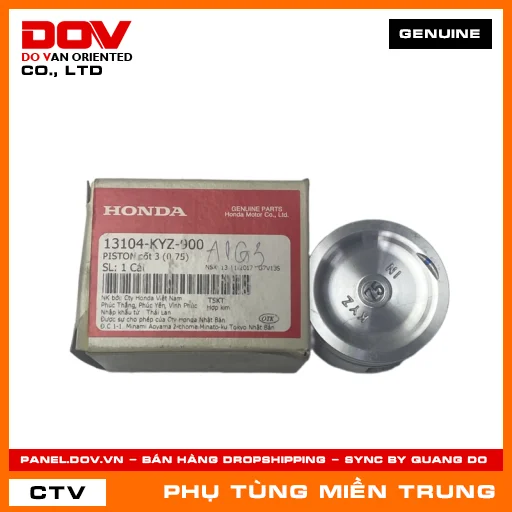 PISTON CỐT 3 (0.75) HONDA CHÍNH HÃNG (MÃ: 13104KYZ900) — 13104KYZ900