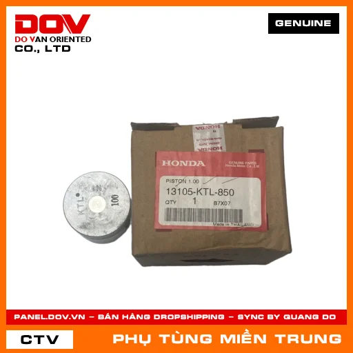 PISTON CỐT 4 (1.00) HONDA CHÍNH HÃNG (MÃ: 13105KTL850) — 13105KTL850