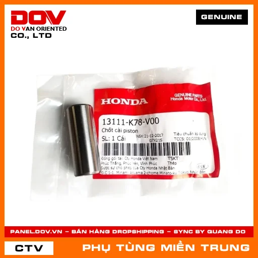 CHỐT CÀI PISTON HONDA CHÍNH HÃNG (MÃ: 13111K78V00) — 13111K78V00