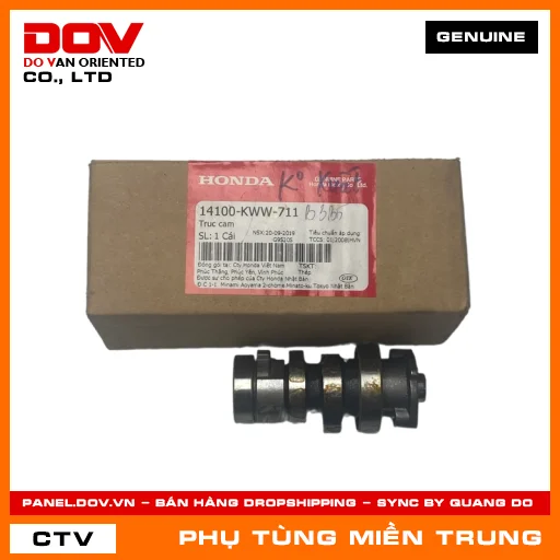TRỤC CAM HONDA CHÍNH HÃNG (MÃ: 14100KWW711) — 14100KWW711