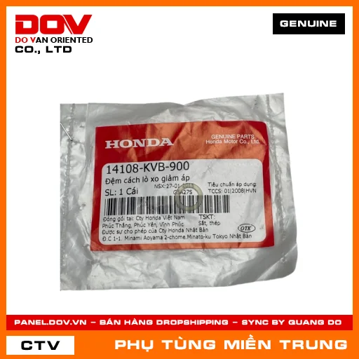 ĐỆM CÁCH LÒ XO GIẢM ÁP HONDA CHÍNH HÃNG (MÃ: 14108KVB900) — 14108KVB900