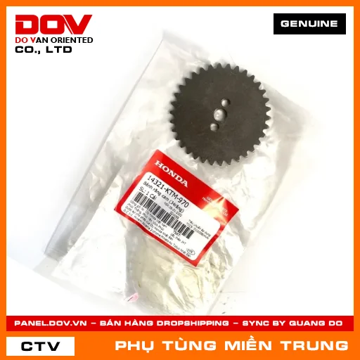 BÁNH RĂNG CAM (34RĂNG) HONDA CHÍNH HÃNG (MÃ: 14321KTM970) — 14321KTM970