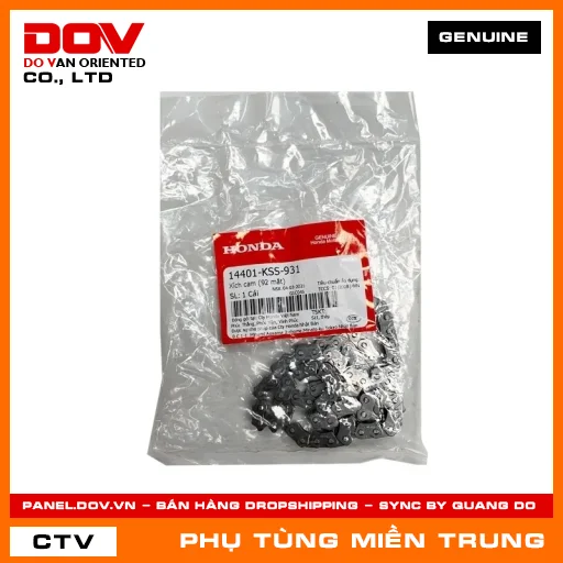 XÍCH CAM (92 MẮT) HONDA CHÍNH HÃNG (MÃ: 14401KSS931) — 14401KSS931