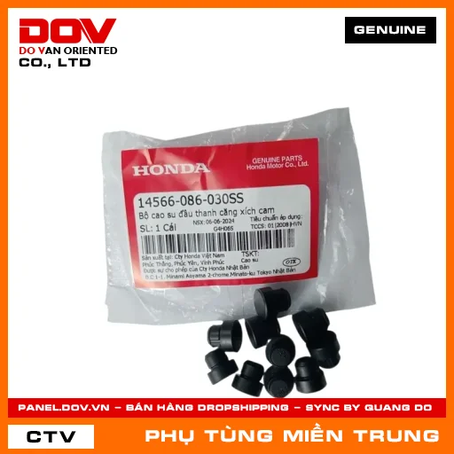 BỘ CAO SU ĐẦU THANH CĂNG XÍCH CAM HONDA CHÍNH HÃNG (MÃ: 14566086030SS) — 14566086030SS