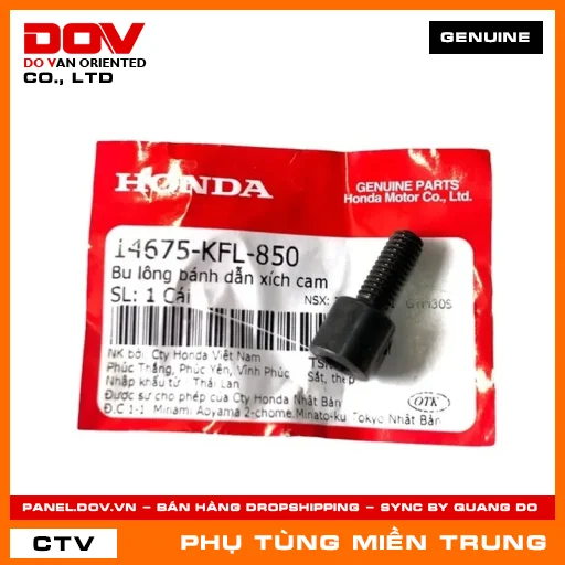 BU LÔNG BÁNH DẪN XÍCH CAM HONDA CHÍNH HÃNG (MÃ: 14675KFL850) — 14675KFL850