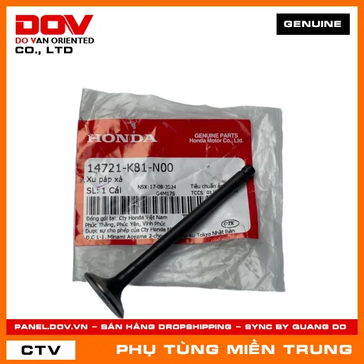 XU PÁP XẢ HONDA CHÍNH HÃNG (MÃ: 14721K81N00) — 14721K81N00