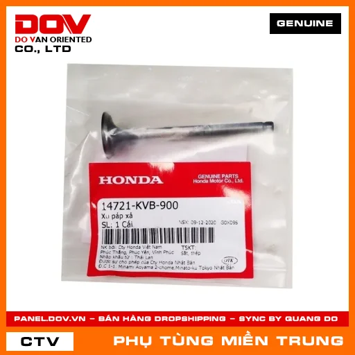XU PÁP XẢ HONDA CHÍNH HÃNG (MÃ: 14721KVB900) — 14721KVB900