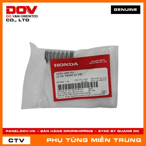 LÒ XO TRONG XU PÁP HONDA CHÍNH HÃNG (MÃ: 14761GN5911) — 14761GN5911