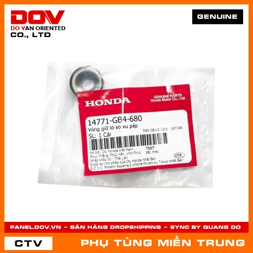 VÒNG GIỮ LÒ XO XU PÁP HONDA CHÍNH HÃNG (MÃ: 14771GB4680) — 14771GB4680