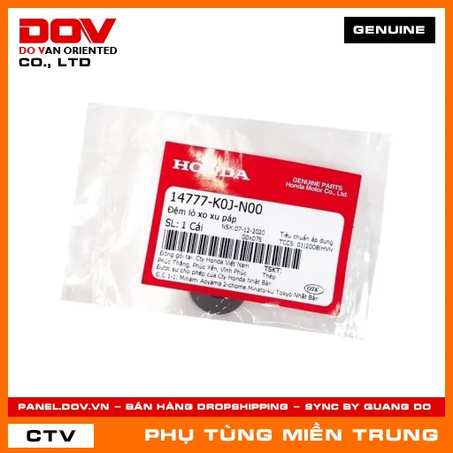 ĐỆM LÒ XO XU PÁP HONDA CHÍNH HÃNG (MÃ: 14777K0JN00) — 14777K0JN00