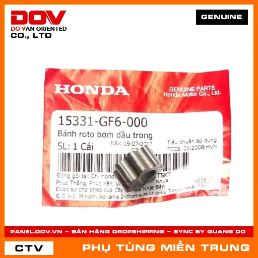 BÁNH ROTO BƠM DẦU TRONG HONDA CHÍNH HÃNG (MÃ: 15331GF6000) — 15331GF6000