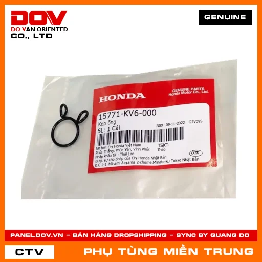 KẸP ỐNG HONDA CHÍNH HÃNG (MÃ: 15771KV6000) — 15771KV6000