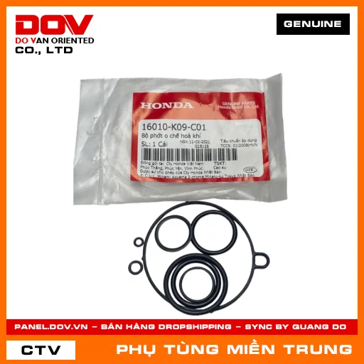 BỘ PHỚT O CHẾ HOÀ KHÍ HONDA CHÍNH HÃNG (MÃ: 16010K09C01) — 16010K09C01