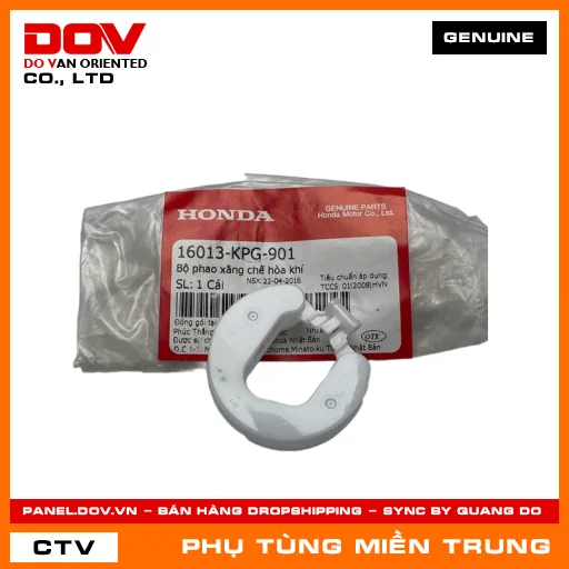 BỘ PHAO XĂNG CHẾ HÒA KHÍ HONDA CHÍNH HÃNG (MÃ: 16013KPG901) — 16013KPG901