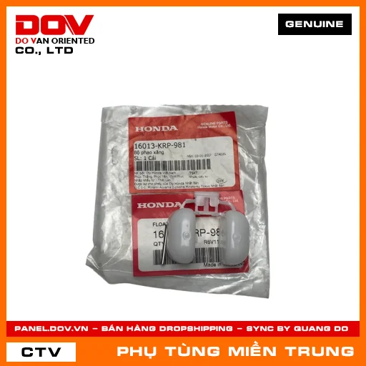 BỘ PHAO XĂNG CHẾ HÒA KHÍ HONDA CHÍNH HÃNG (MÃ: 16013KRP981) — 16013KRP981