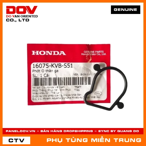 PHỚT O THÂN GA HONDA CHÍNH HÃNG (MÃ: 16075KVBS51) — 16075KVBS51