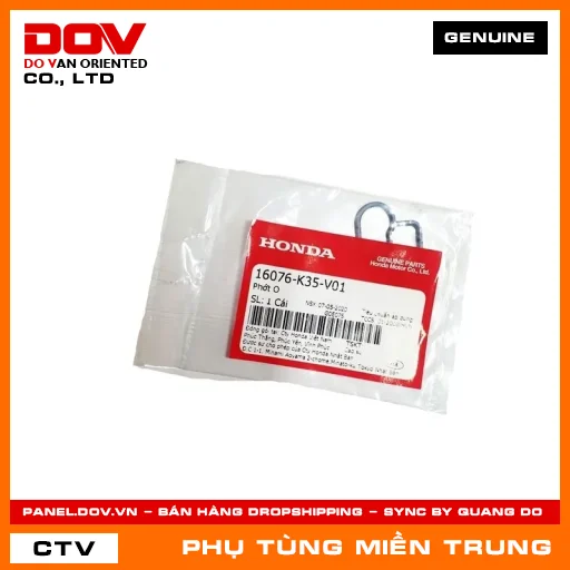 PHỚT O HONDA CHÍNH HÃNG (MÃ: 16076K35V01) — 16076K35V01