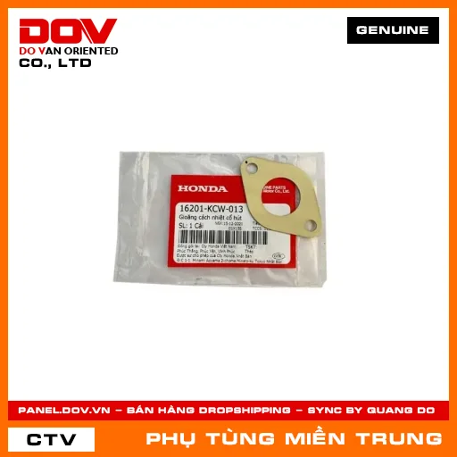 GIOĂNG CÁCH NHIỆT CỔ HÚT HONDA CHÍNH HÃNG (MÃ: 16201KCW013) — 16201KCW013