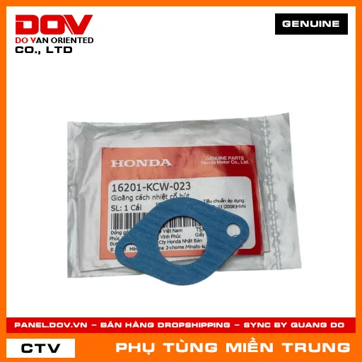 GIOĂNG CÁCH NHIỆT CỔ HÚT HONDA CHÍNH HÃNG (MÃ: 16201KCW023) — 16201KCW023