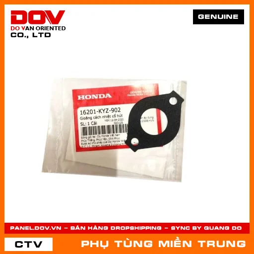 GIOĂNG CÁCH NHIỆT CỔ HÚT HONDA CHÍNH HÃNG (MÃ: 16201KYZ902) — 16201KYZ902