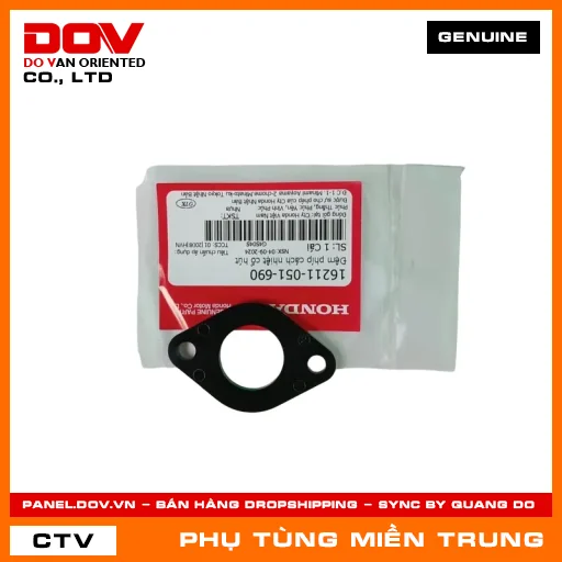 ĐỆM PHÍP CÁCH NHIỆT CỔ HÚT HONDA CHÍNH HÃNG (MÃ: 16211051690) — 16211051690