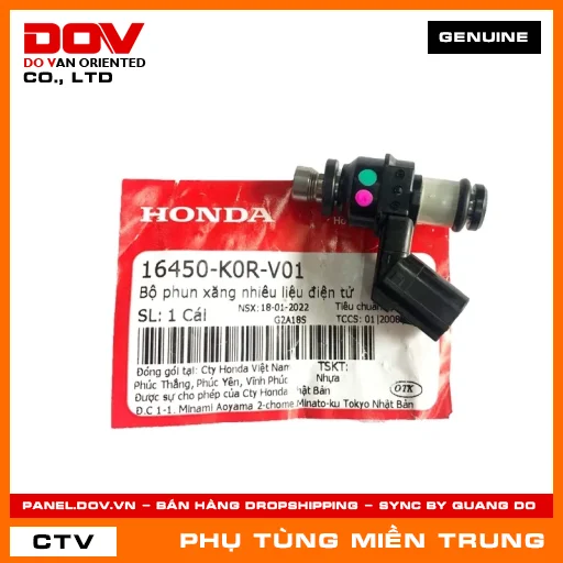 BỘ PHUN NHIÊN LIỆU HONDA CHÍNH HÃNG (MÃ: 16450K0RV01) — 16450K0RV01