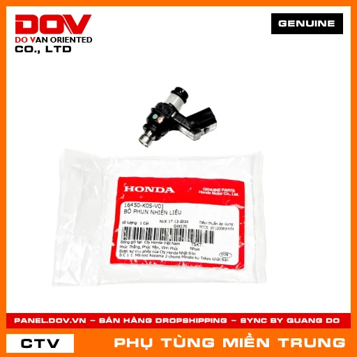 BỘ PHUN NHIÊN LIỆU HONDA CHÍNH HÃNG (MÃ: 16450K0SV01) — 16450K0SV01