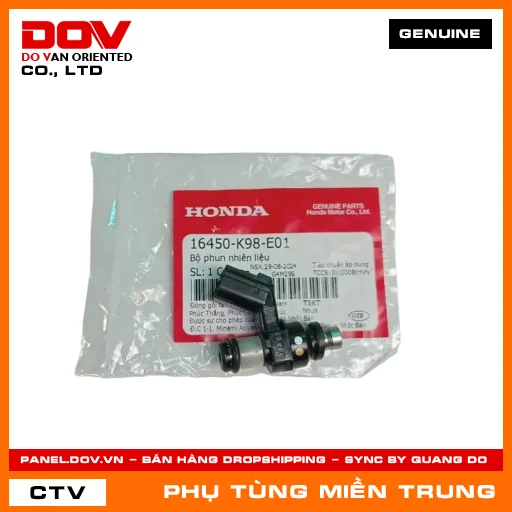 BỘ PHUN NHIÊN LIỆU HONDA CHÍNH HÃNG (MÃ: 16450K98E01) — 16450K98E01