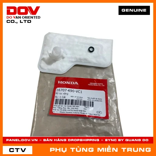BỘ LỌC XĂNG HONDA CHÍNH HÃNG (MÃ: 16707K90VC1) — 16707K90VC1