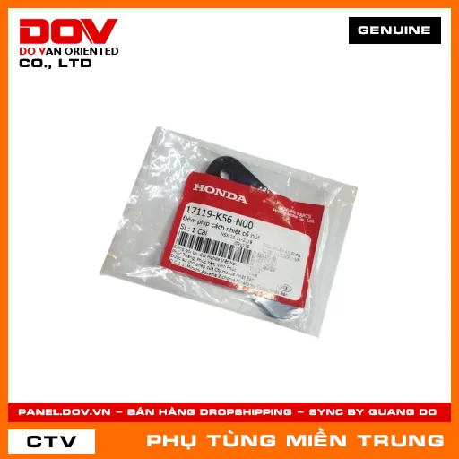ĐỆM PHÍP CÁCH NHIỆT CỔ HÚT HONDA CHÍNH HÃNG (MÃ: 17119K56N00) — 17119K56N00